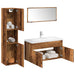Set mobilier de baie, 5 piese, lemn vechi, lemn prelucrat - WALTI WALTI