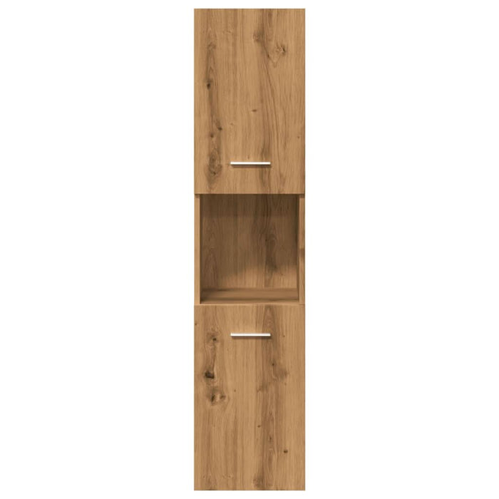Set mobilier de baie, 5 piese, stejar artizanal, lemn prelucrat - WALTI WALTI