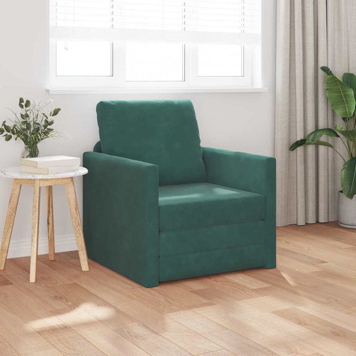 Pat canapea Verde închis 74 x 77 x 81 cm Catifea - WALTI WALTI