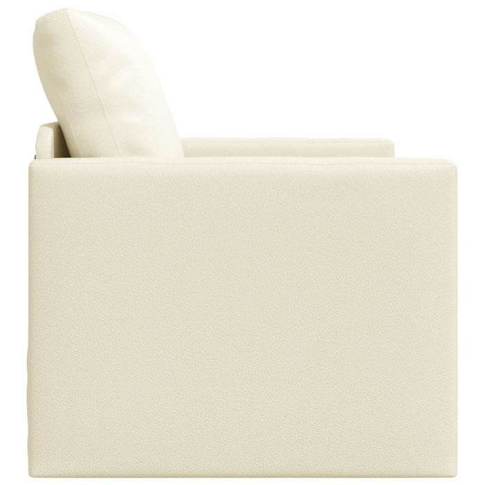 Pat canapea Crem 74 x 77 x 81 cm Catifea - WALTI WALTI
