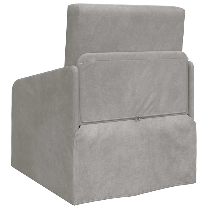 Pat canapea Gri deschis 65 x 80 x 83 cm Catifea WALTI