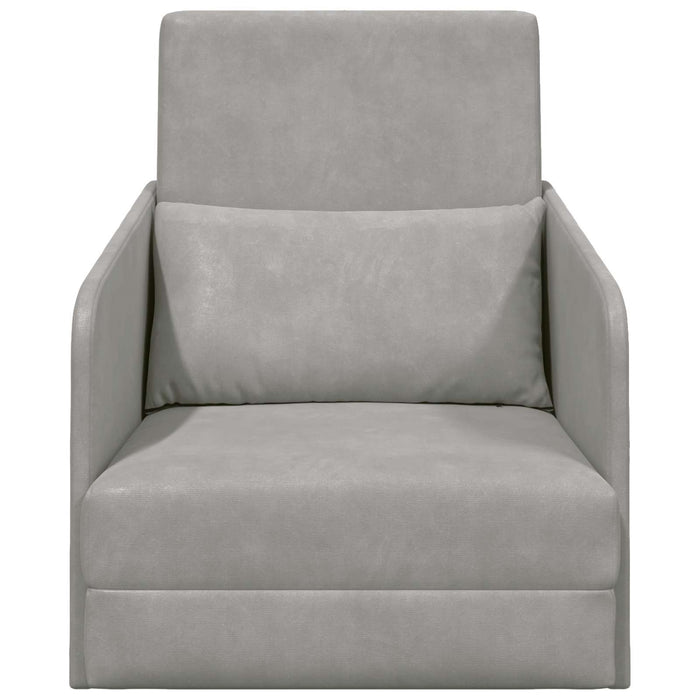 Pat canapea Gri deschis 65 x 80 x 83 cm Catifea WALTI