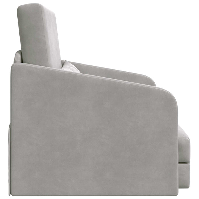 Pat canapea Gri deschis 65 x 80 x 83 cm Catifea WALTI