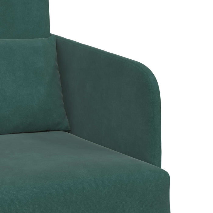 Pat canapea Verde închis 65 x 80 x 83 cm Catifea WALTI
