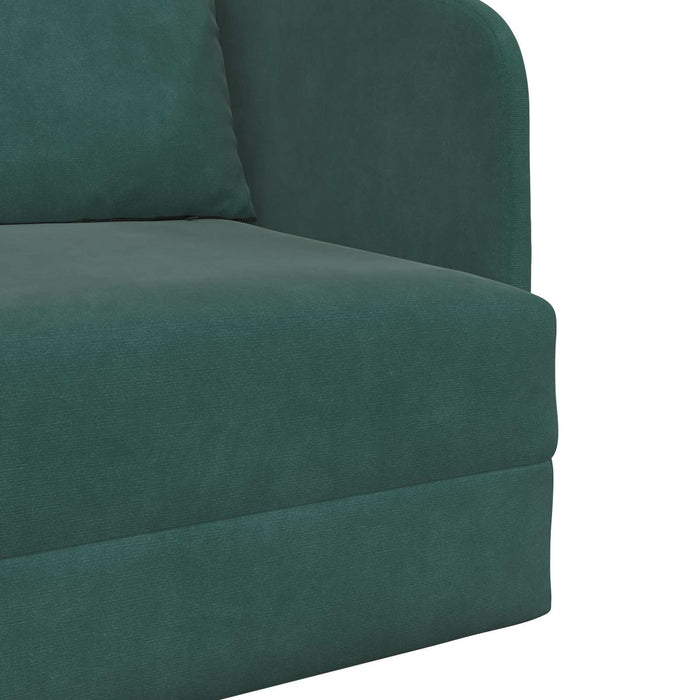 Pat canapea Verde închis 65 x 80 x 83 cm Catifea WALTI