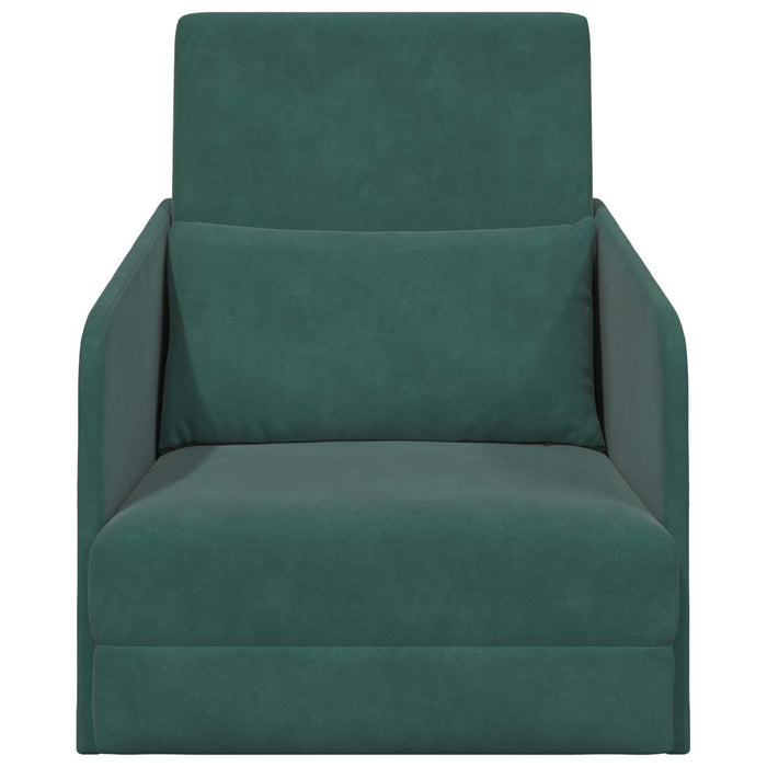 Pat canapea Verde închis 65 x 80 x 83 cm Catifea WALTI
