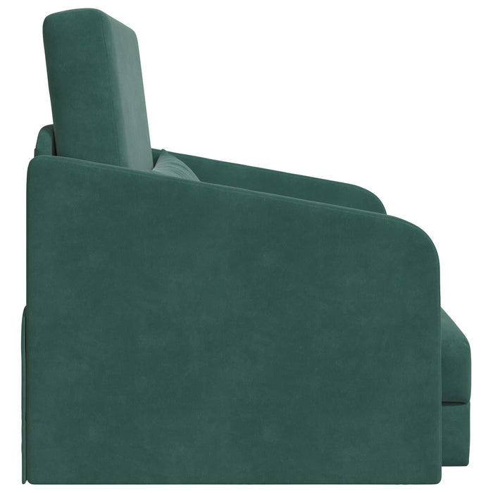 Pat canapea Verde închis 65 x 80 x 83 cm Catifea WALTI