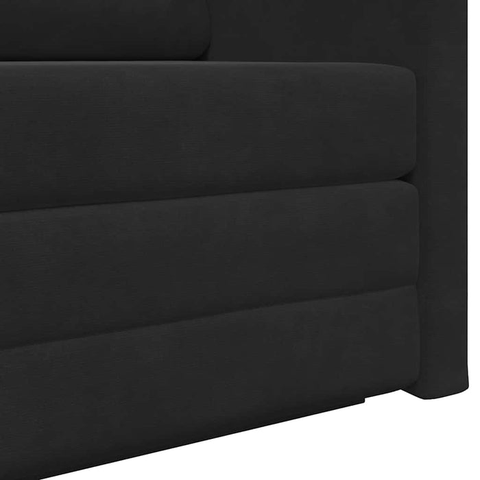 Pat canapea 110cm Negru Catifea - WALTI WALTI