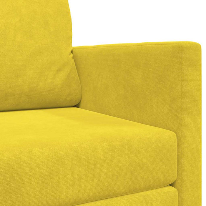 Pat canapea 110cm Galben floarea-soarelui Catifea - WALTI WALTI