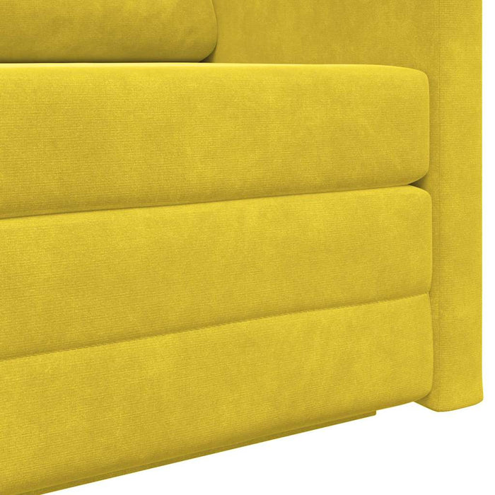 Pat canapea 110cm Galben floarea-soarelui Catifea - WALTI WALTI