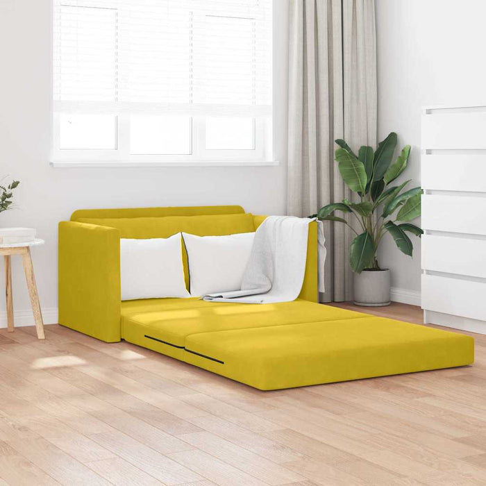 Pat canapea 110cm Galben floarea-soarelui Catifea - WALTI WALTI