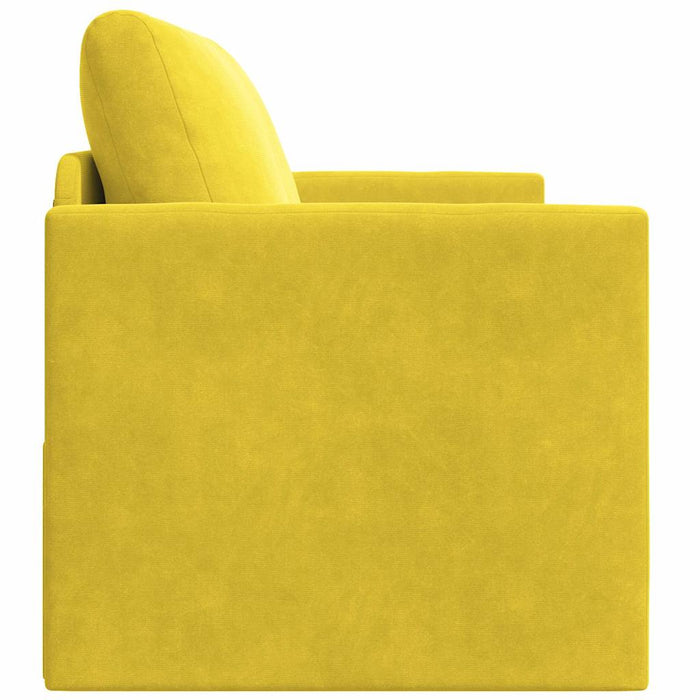 Pat canapea 110cm Galben floarea-soarelui Catifea - WALTI WALTI