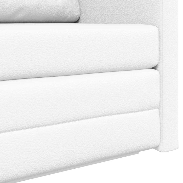 Pat canapea 110cm Alb Piele artificiala - WALTI WALTI
