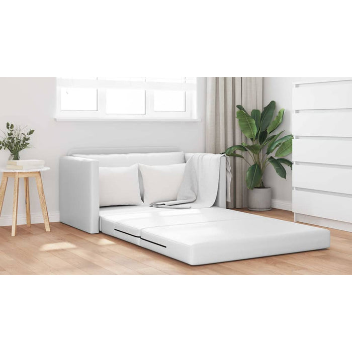 Pat canapea 110cm Alb Piele artificiala - WALTI WALTI