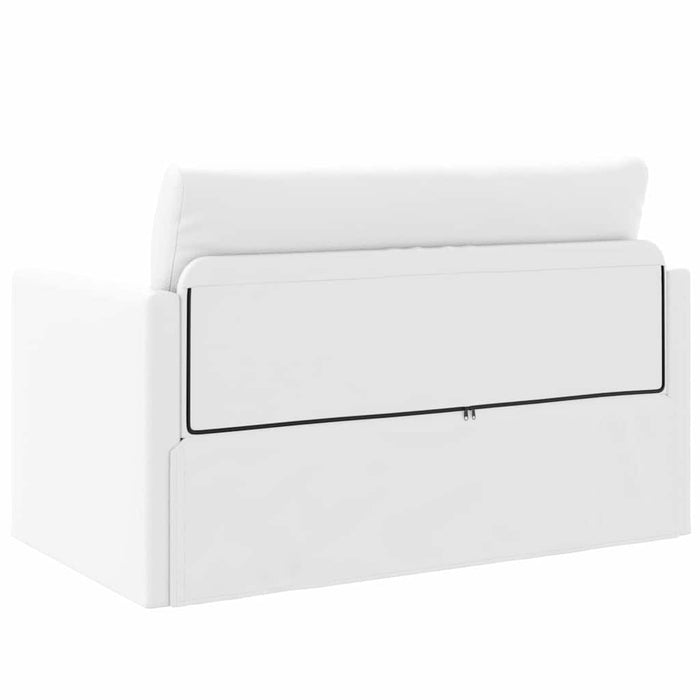 Pat canapea 110cm Alb Piele artificiala - WALTI WALTI