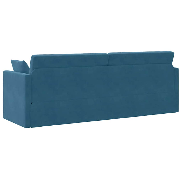 Canapea extensibilă de podea 200cm albastru Catifea - WALTI WALTI