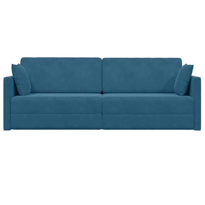 Canapea extensibilă de podea 200cm albastru Catifea - WALTI WALTI