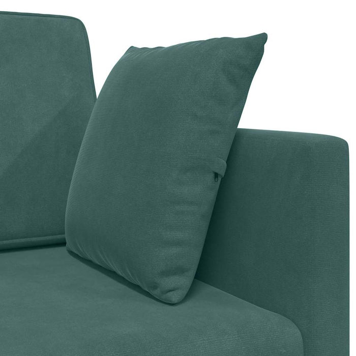 Canapea extensibilă de podea 200cm Verde închis Catifea - WALTI WALTI