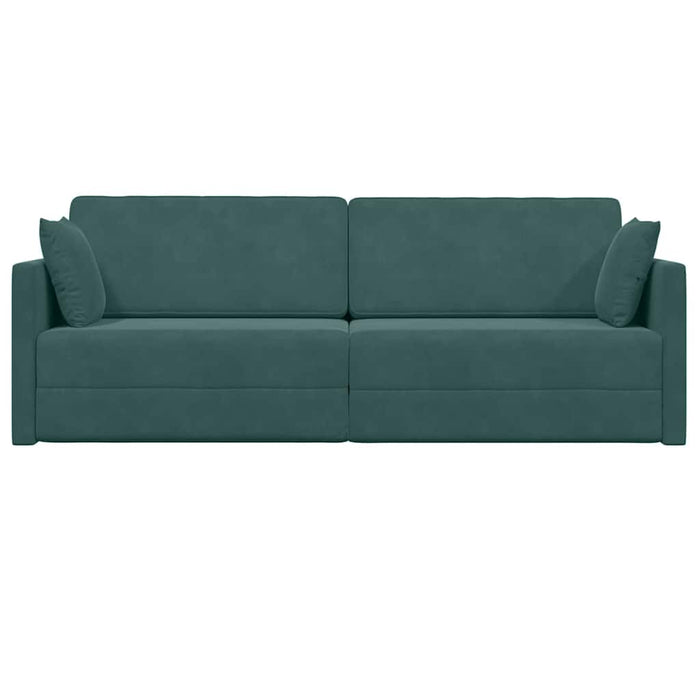 Canapea extensibilă de podea 200cm Verde închis Catifea - WALTI WALTI