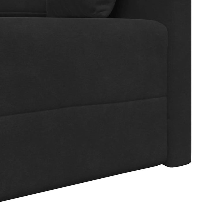Canapea extensibilă de podea 200cm Negru Catifea - WALTI WALTI