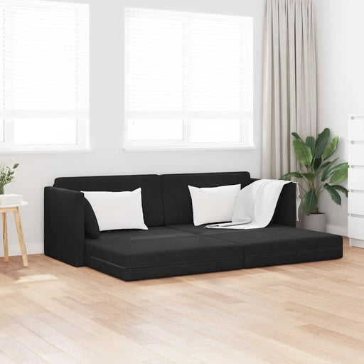 Canapea extensibilă de podea 200cm Negru Catifea - WALTI WALTI