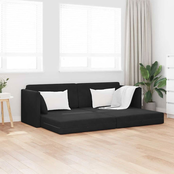 Canapea extensibilă de podea 200cm Negru Catifea - WALTI WALTI