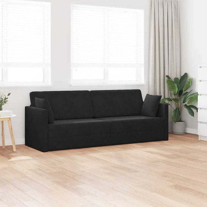 Canapea extensibilă de podea 200cm Negru Catifea - WALTI WALTI
