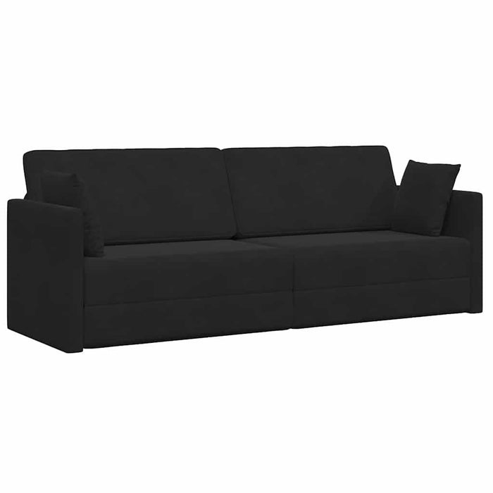 Canapea extensibilă de podea 200cm Negru Catifea - WALTI WALTI