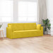 Canapea extensibilă de podea 200cm Galben Catifea - WALTI WALTI
