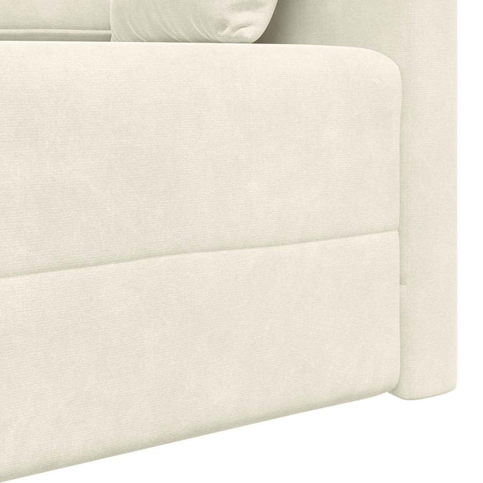 Canapea extensibilă de podea 200cm Crem Catifea - WALTI WALTI