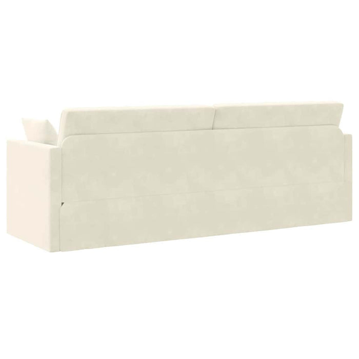 Canapea extensibilă de podea 200cm Crem Catifea - WALTI WALTI