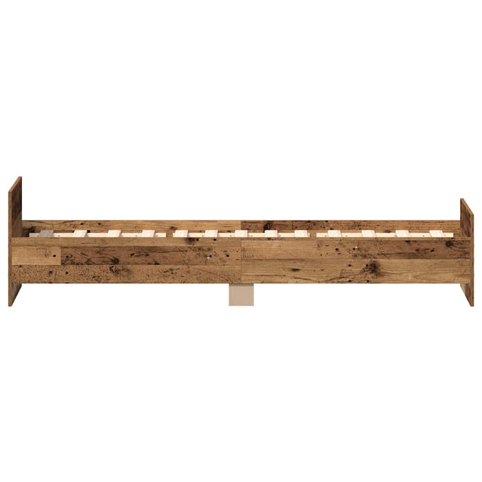 Cadru de pat fără saltea Lemn vechi 100x200cm Lemn prelucrat - WALTI WALTI