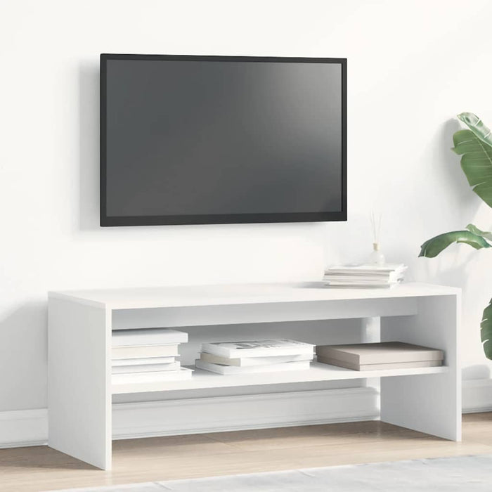 Comodă TV, alb, 100 x 40 x 40 cm, PAL WALTI