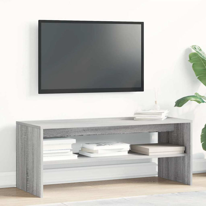 Comodă TV, gri sonoma, 100x40x40 cm, lemn compozit - WALTI WALTI