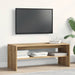 Dulap TV, stejar artizanal, 100x40x40 cm, lemn prelucrat - WALTI WALTI