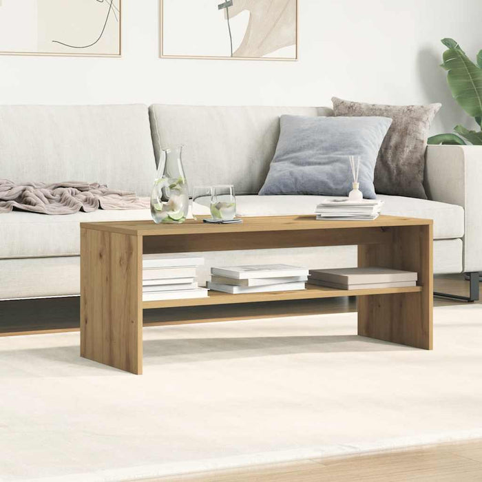 Dulap TV, stejar artizanal, 100x40x40 cm, lemn prelucrat - WALTI WALTI