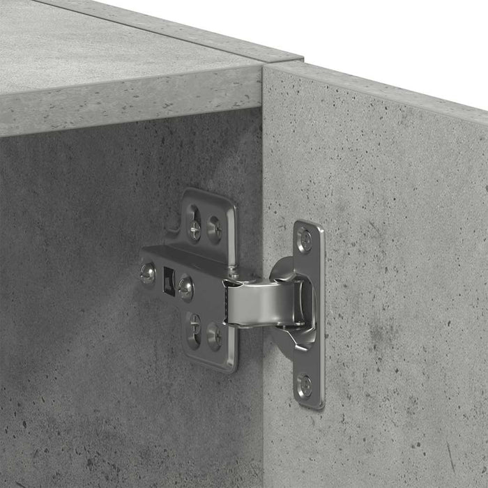 Dulap pentru mașină de spălat, gri beton, lemn prelucrat - WALTI WALTI