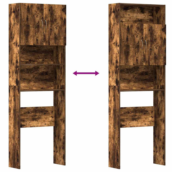 Dulap mașină de spălat stejar afumat 64x24x190cm Lemn prelucrat - WALTI WALTI