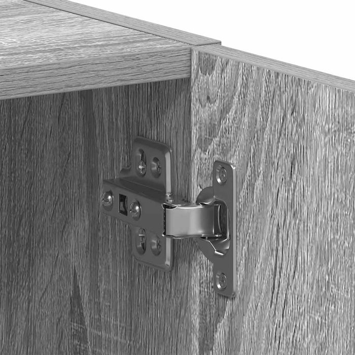 Dulap mașină de spălat gri Sonoma 64x24x190 cm lemn prelucrat - WALTI WALTI