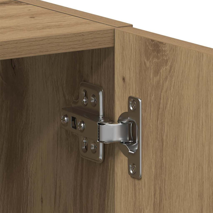 Dulap mașină de spălat din lemn stejar artizanal 64x24x190 cm - WALTI WALTI