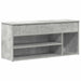 Bancheta pantofar, gri beton, 102x30,5x45 cm, lemn prelucrat - WALTI WALTI