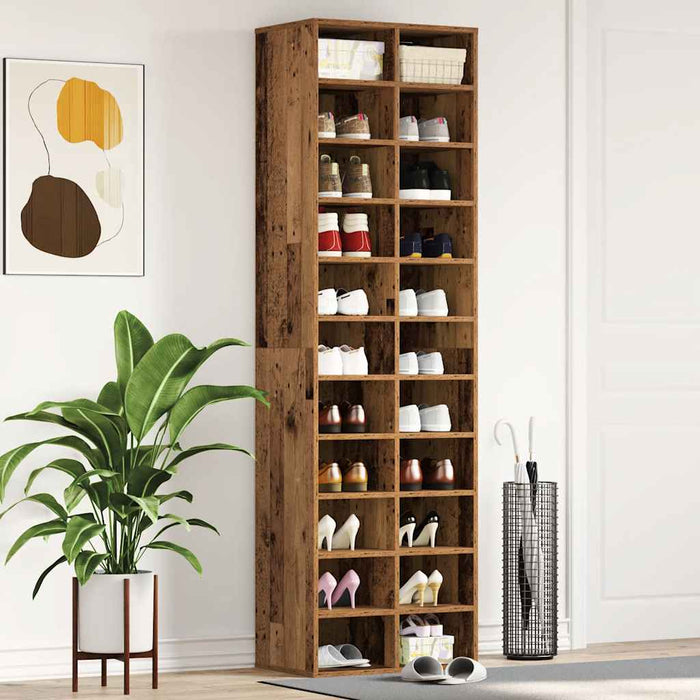 Dulap Pantofi Lemn Vechi 54x34x183 cm Lemn prelucrat - WALTI WALTI