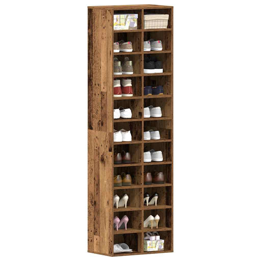 Dulap Pantofi Lemn Vechi 54x34x183 cm Lemn prelucrat - WALTI WALTI