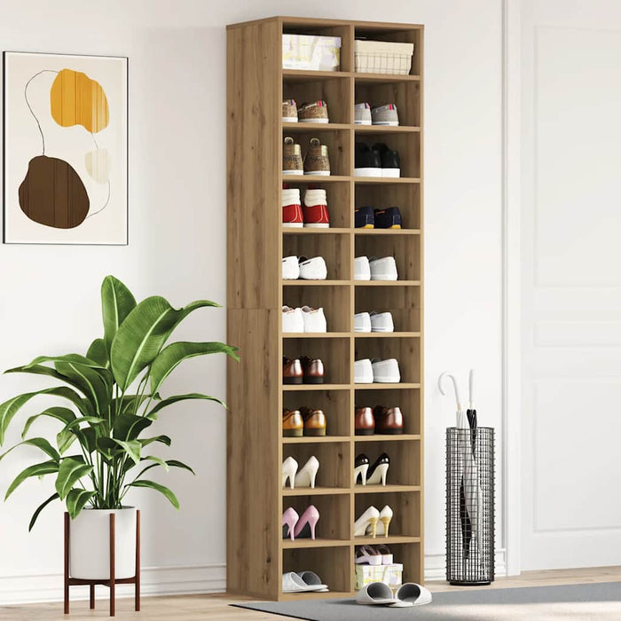 Dulap Pantofi Artisan Stejar 54x34x183 cm Lemn prelucrat - WALTI WALTI
