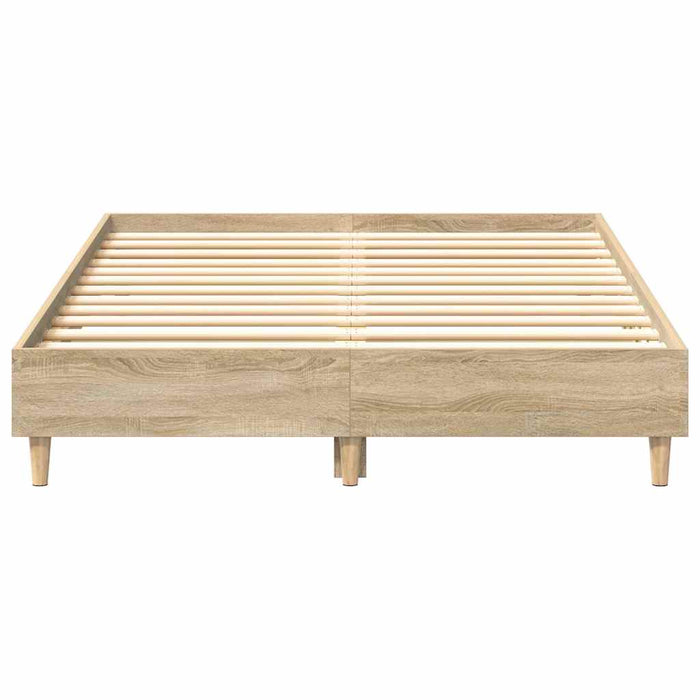 Cadru pat fără saltea Stejar Sonoma 120x200 cm Lemn prelucrat - WALTI WALTI