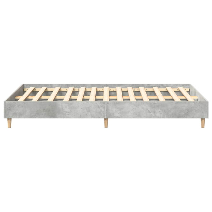 Cadru de pat fără saltea Gri beton 120x200 cm Lemn prelucrat - WALTI WALTI