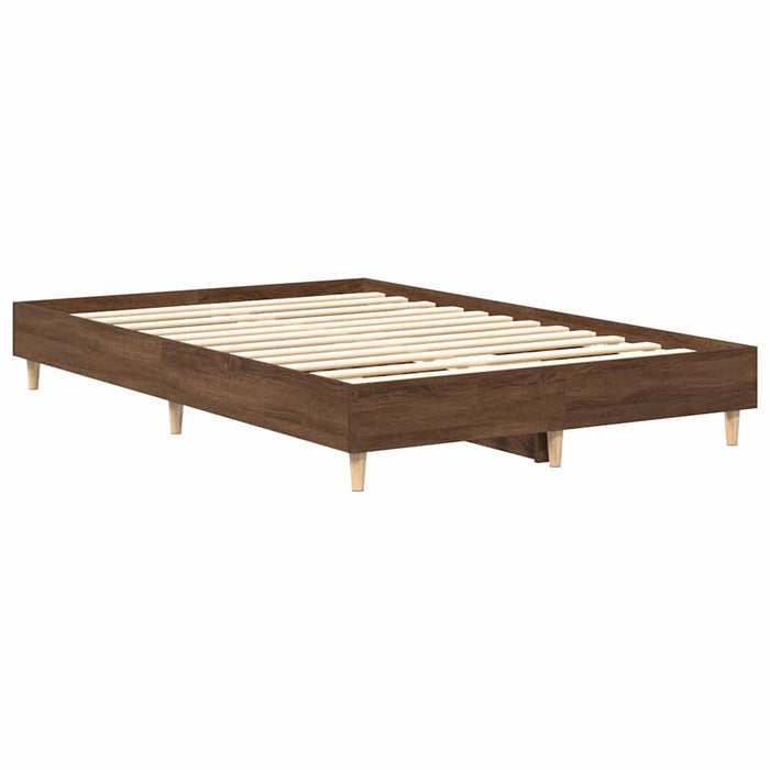Cadru pat fără saltea Stejar maro 120x200 cm Lemn prelucrat WALTI