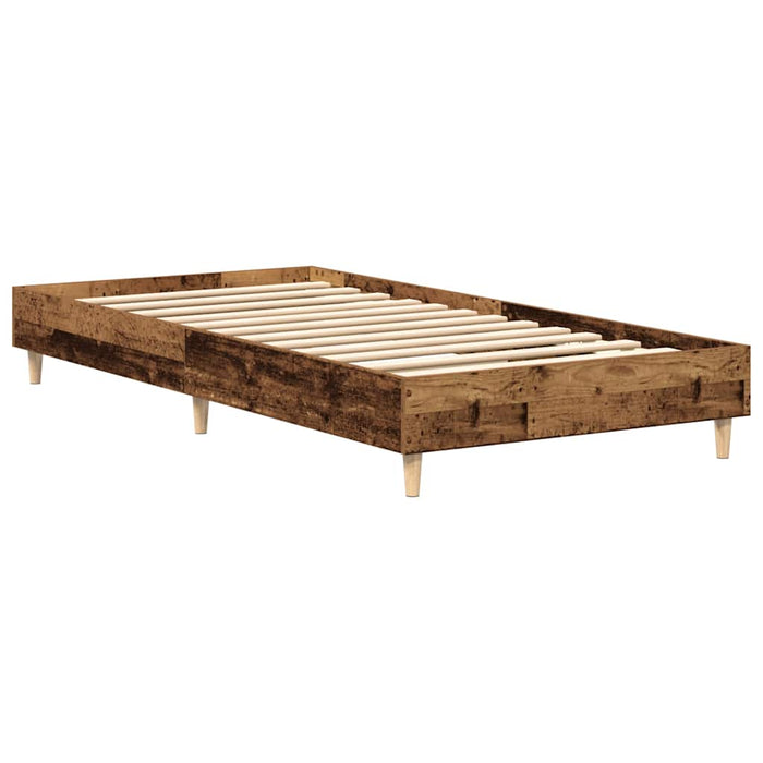 Cadru de pat fără saltea Lemn vechi 100x200 cm Lemn prelucrat - WALTI WALTI