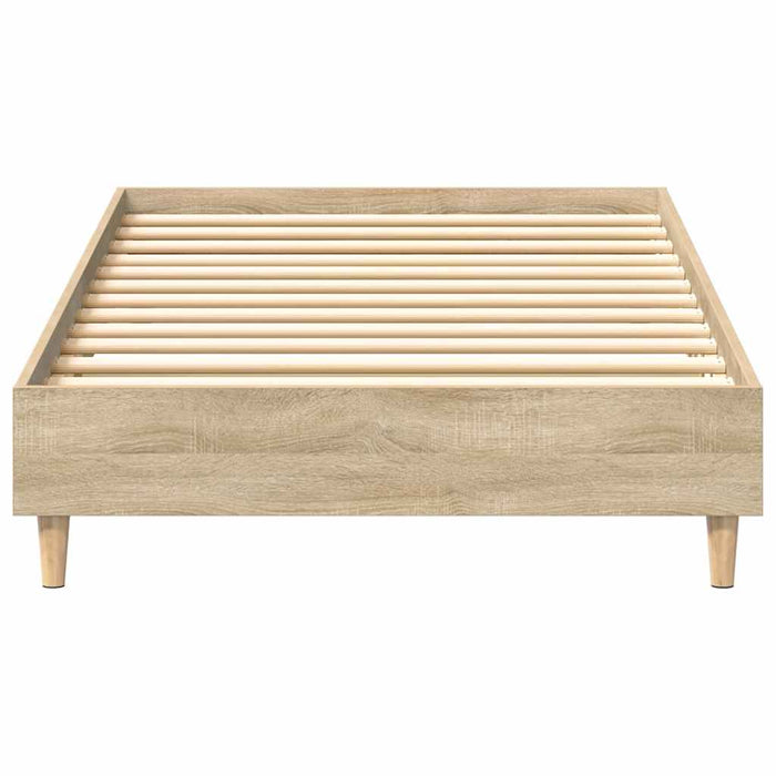 Cadru de pat fără saltea Stejar Sonoma 90x200 cm Lemn prelucrat - WALTI WALTI