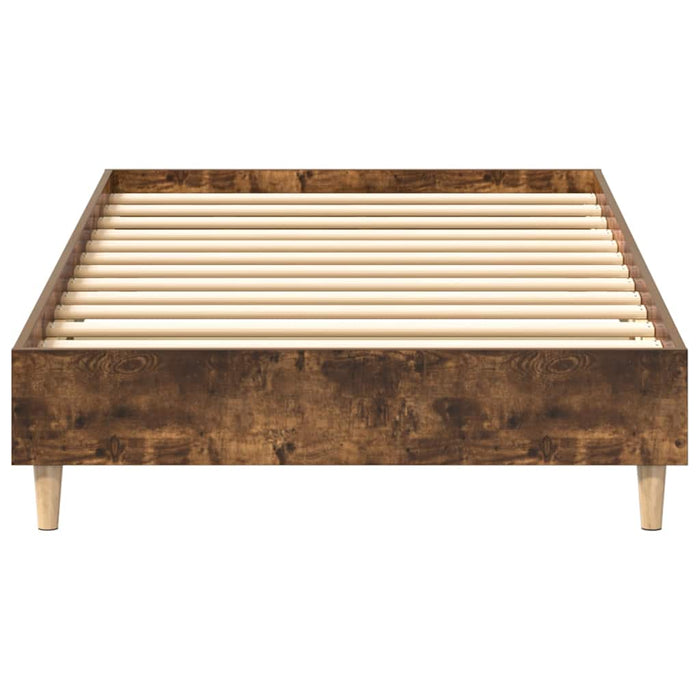 Cadru pat fără saltea Stejar afumat 90x200 cm Lemn prelucrat - WALTI WALTI